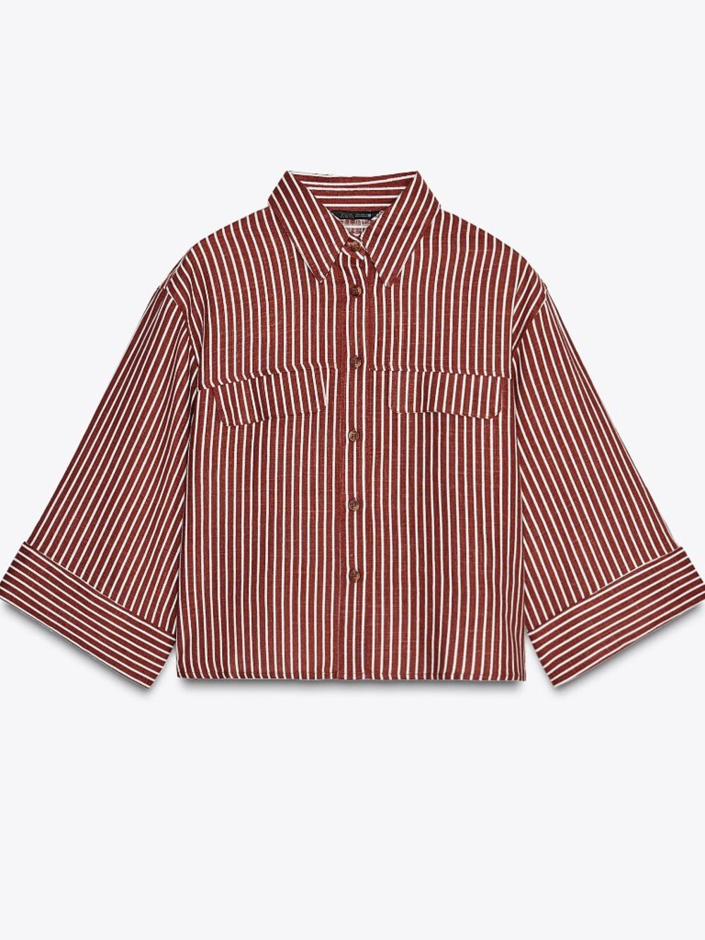 NWT Linen Zara striped shirt